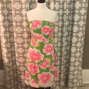 Lilly Pulitzer strapless smocked back dress